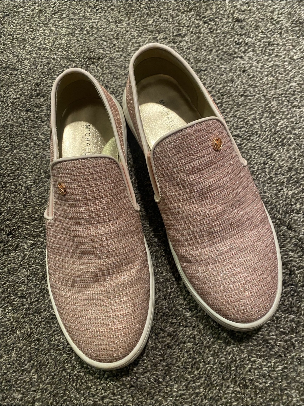 Michael Kors Big Girls Slip-On shoes in Blush Pink